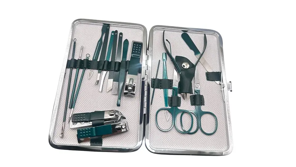 Set De Manicure 18 Piezas Estuche Portátil Acero Inoxidable 5