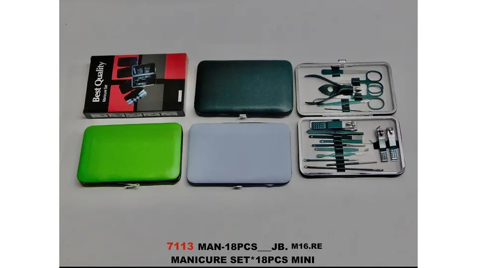 Set De Manicure 18 Piezas Estuche Portátil Acero Inoxidable 7