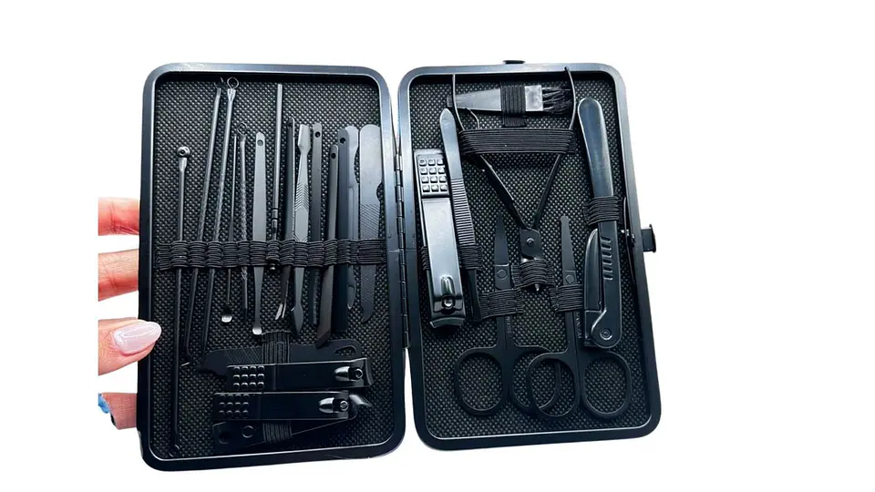 Set De Manicure 24 Piezas Acero Inoxidable Con Estuche 2