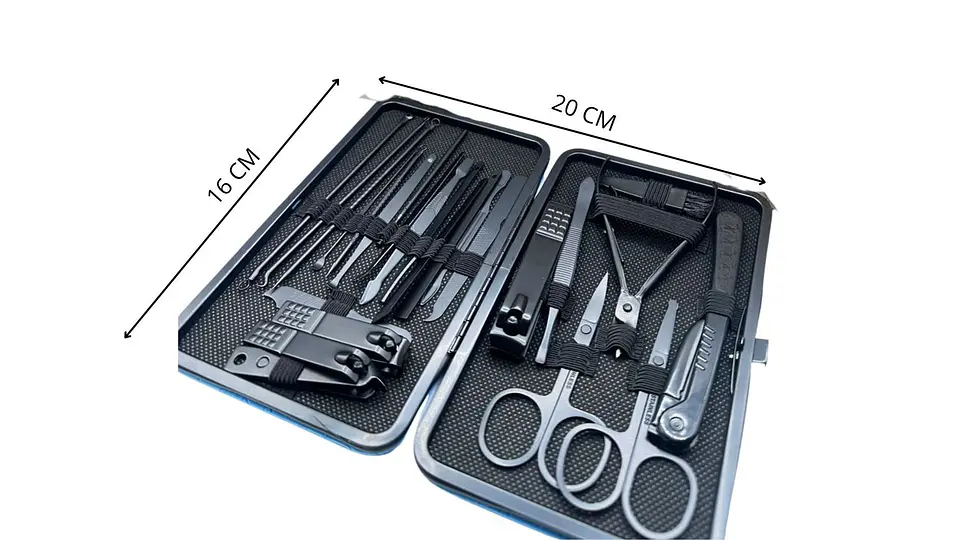 Set De Manicure 24 Piezas Acero Inoxidable Con Estuche 5