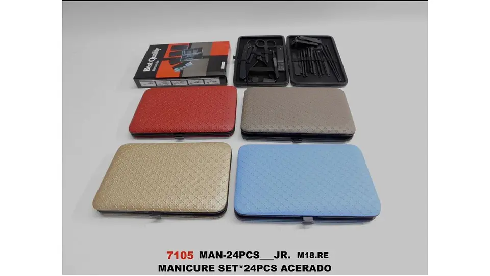 Set De Manicure 24 Piezas Acero Inoxidable Con Estuche 6