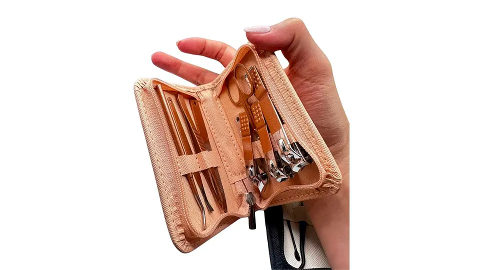 Set De Manicure 9 Piezas Acero Inoxidable Con Estuche 2
