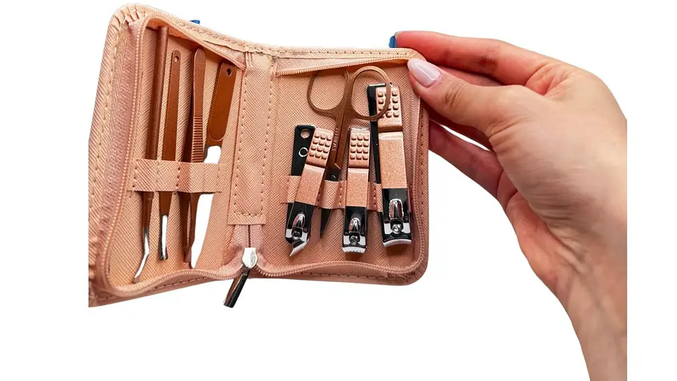 Set De Manicure 9 Piezas Acero Inoxidable Con Estuche 3