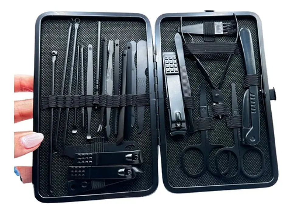 Estuche Manicure Y Pedicure 24 Piezas Acero Inoxidable 3