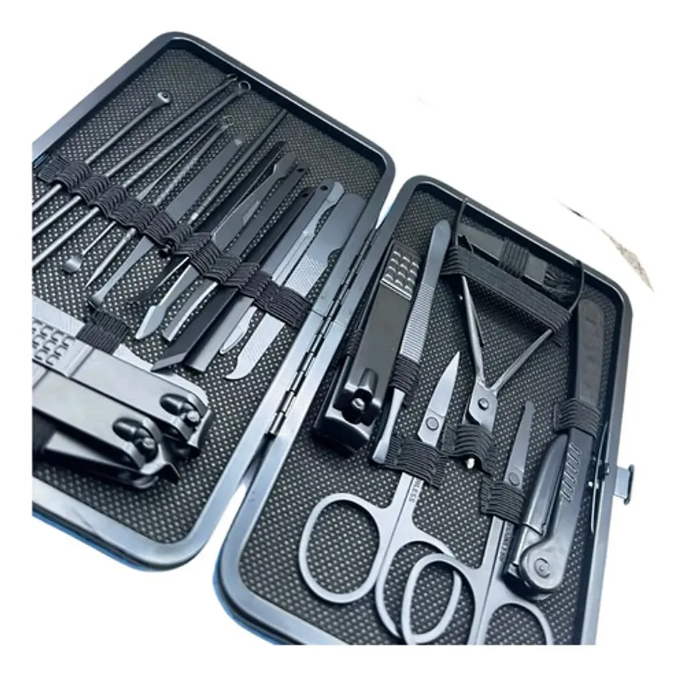 Estuche Manicure Y Pedicure 24 Piezas Acero Inoxidable 4