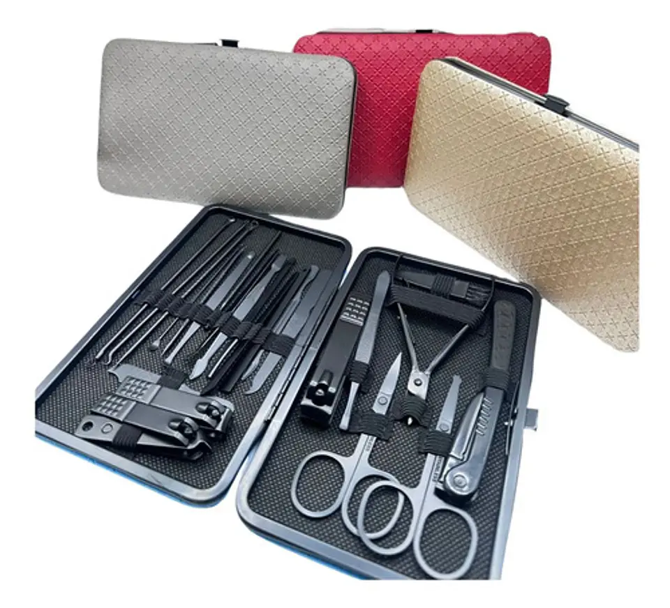 Estuche Manicure Y Pedicure 24 Piezas Acero Inoxidable 7