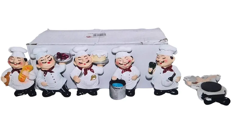 Imán Decorativo Chef Para Nevera En Resina X6 6