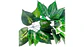 Ramo Artificial De Hojas Tropicales Decorativas - Miniatura 1