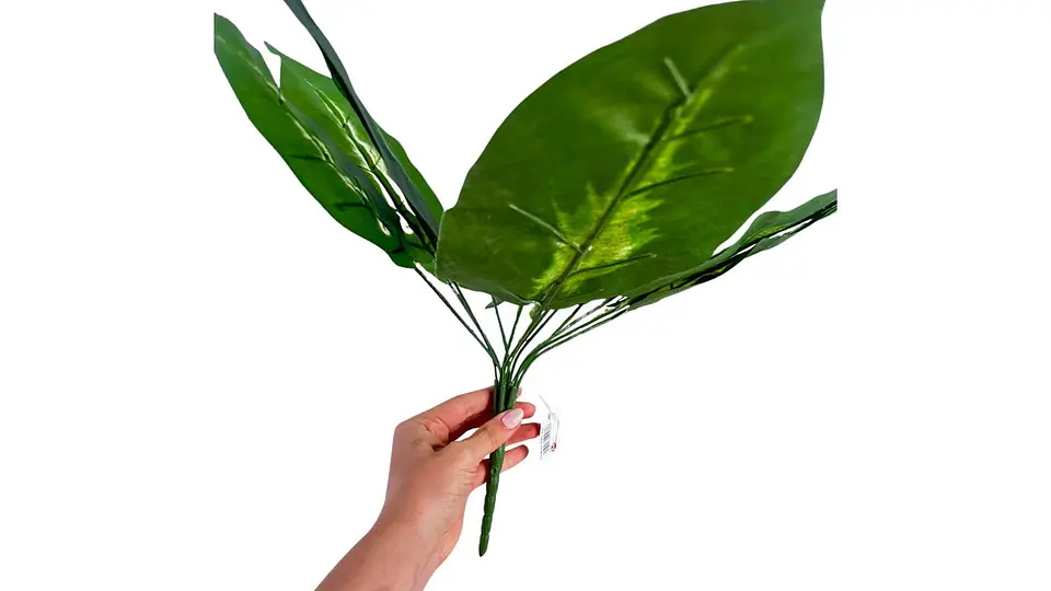 Ramo Artificial De Hojas Tropicales Decorativas 2