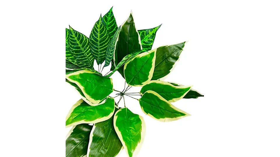 Ramo Artificial De Hojas Tropicales Decorativas 4