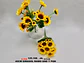 Ramo de Girasoles Artificiales Realistas con Follaje Premium Decorativo - Miniatura 6