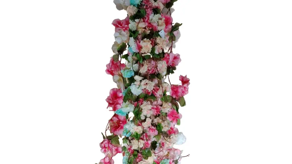 Guirnalda Floral Artificial Colgante Decorativa para Pared 1