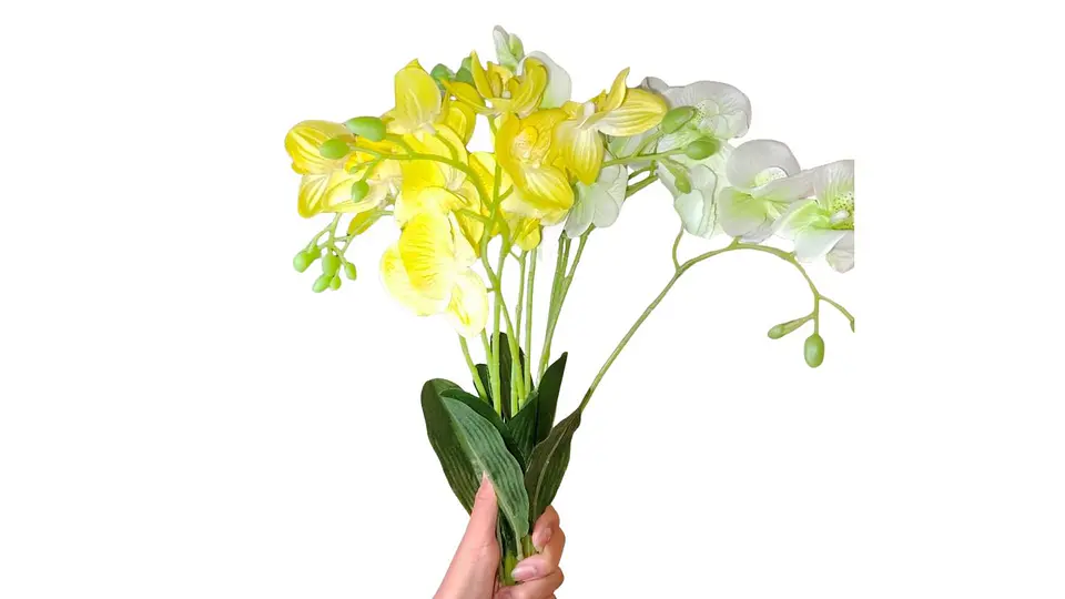 Ramo de Orquídeas Artificiales Premium Realistas para Decoración 2