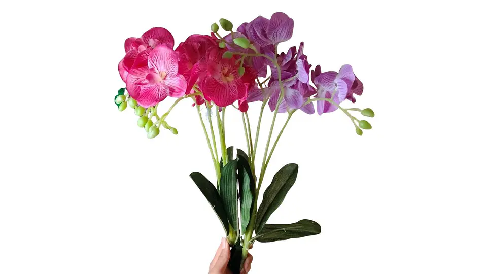 Ramo de Orquídeas Artificiales Premium Realistas para Decoración 3