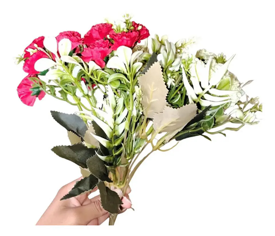 Ramo Artificial Mix Primavera Flores Multicolor Premium 5