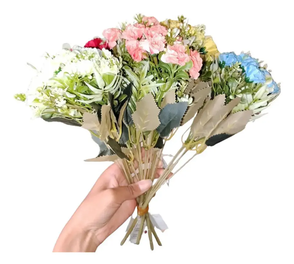 Ramo Artificial Mix Primavera Flores Multicolor Premium 6