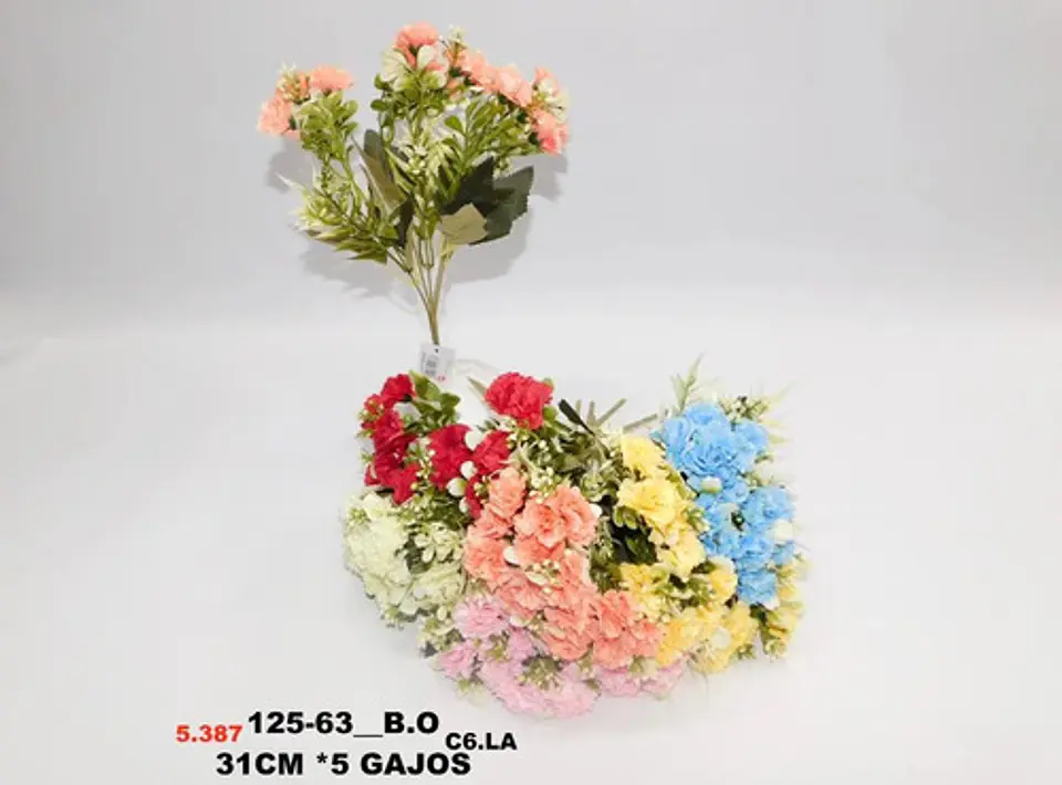 Ramo Artificial Mix Primavera Flores Multicolor Premium 7