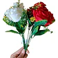 Ramo De Rosas Artificiales Multicolor Decoración Hogar X 5 - Miniatura 2