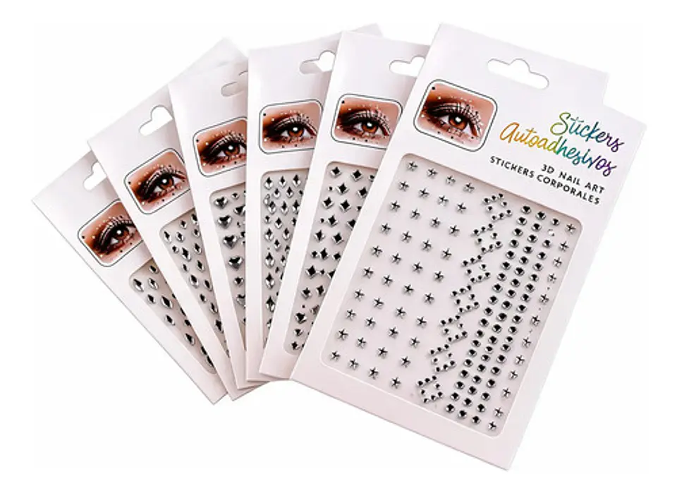 Stickers Autoadhesivos 3d Para Uñas Nail Art Decoración X 12 1