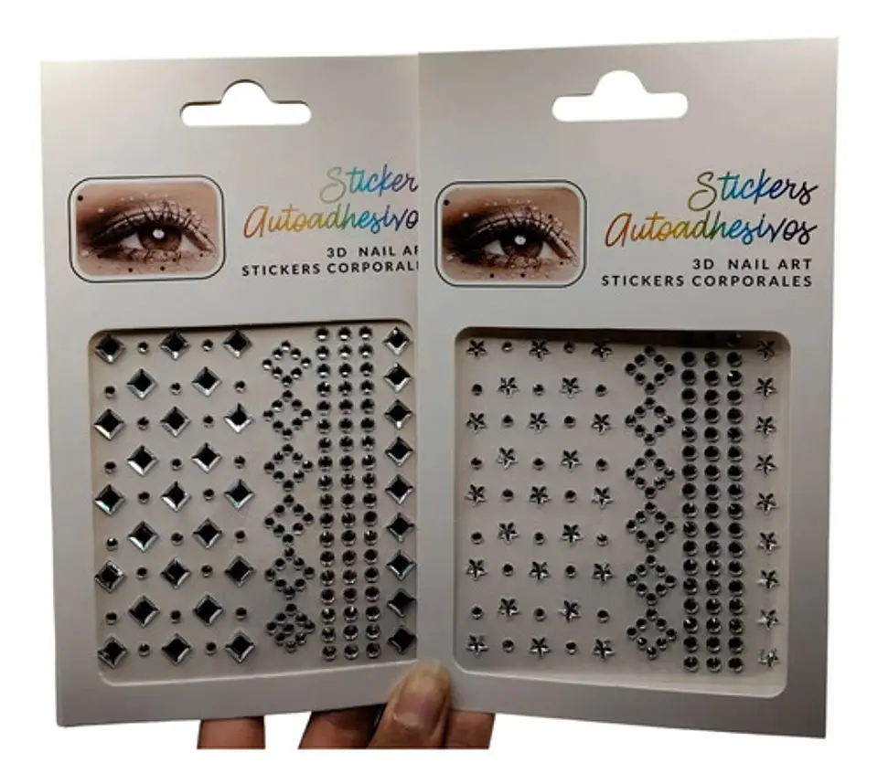 Stickers Autoadhesivos 3d Para Uñas Nail Art Decoración X 12 2