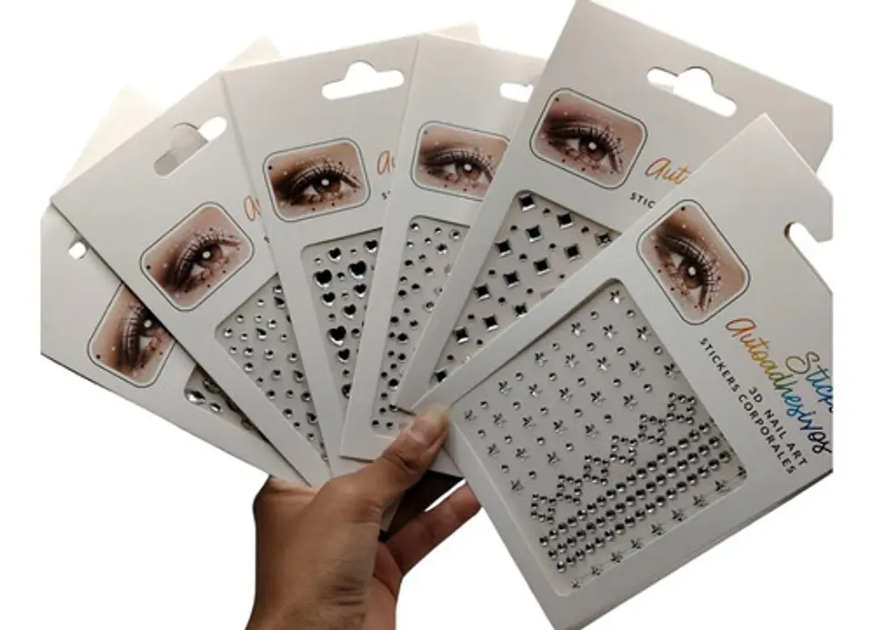 Stickers Autoadhesivos 3d Para Uñas Nail Art Decoración X 12 3