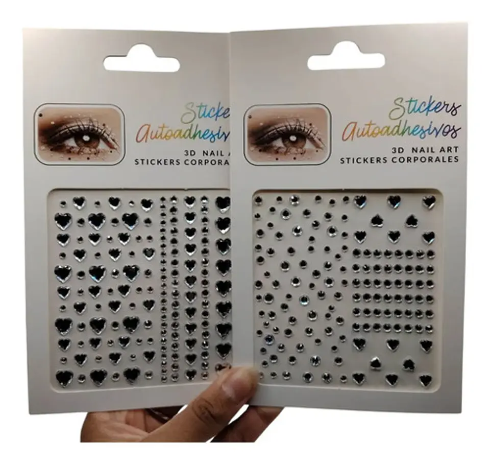 Stickers Autoadhesivos 3d Para Uñas Nail Art Decoración X 12 6