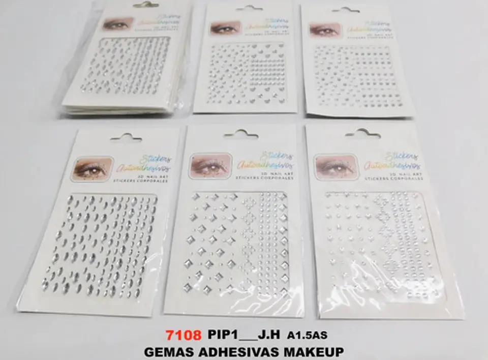 Stickers Autoadhesivos 3d Para Uñas Nail Art Decoración X 12 7