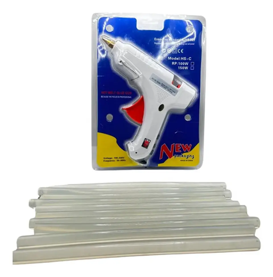 Kit Pistola De Silicona Y Barras Para Reparaciones 1