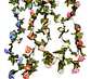 Guirnalda Flores Rosas Artificiales Premium Para Eventos - Miniatura 1