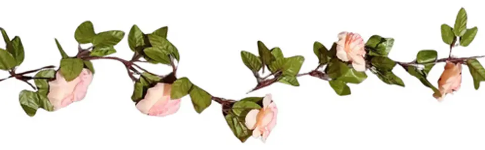 Guirnalda Flores Rosas Artificiales Premium Para Eventos 2