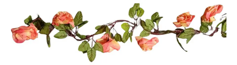Guirnalda Flores Rosas Artificiales Premium Para Eventos 6