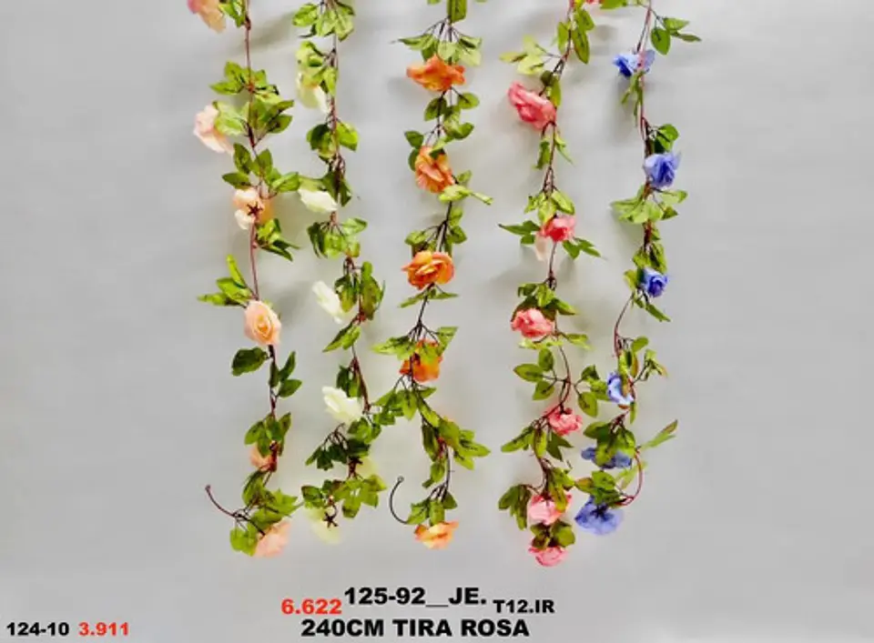 Guirnalda Flores Rosas Artificiales Premium Para Eventos 9