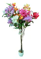 Ramo Artificial Flores Azalea Decorativas Realistas - Miniatura 3