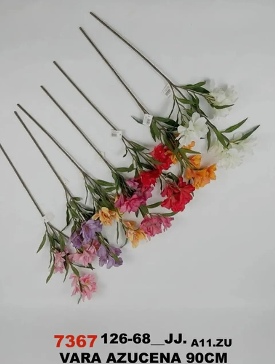 Ramo Artificial Flores Azalea Decorativas Realistas 7