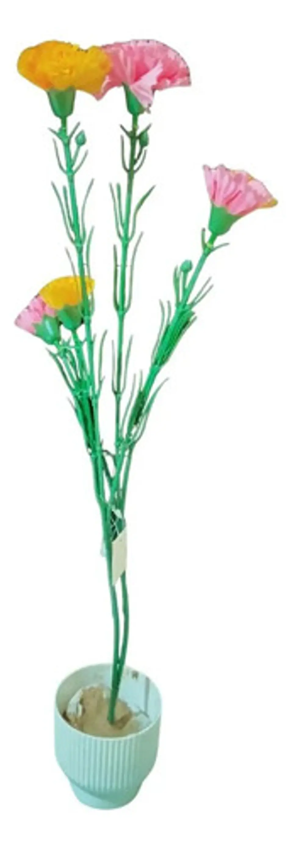 Ramo De Claveles Artificiales Multicolor Decoración Hogarx6 3