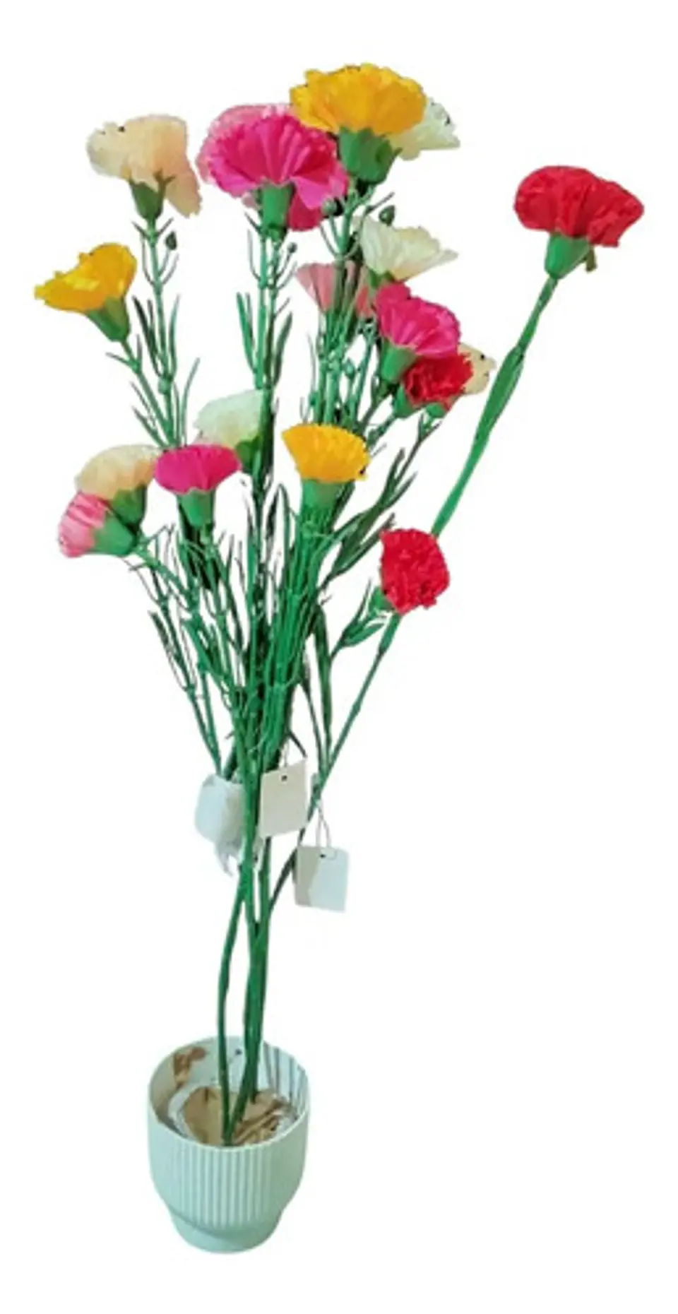 Ramo De Claveles Artificiales Multicolor Decoración Hogarx6 6