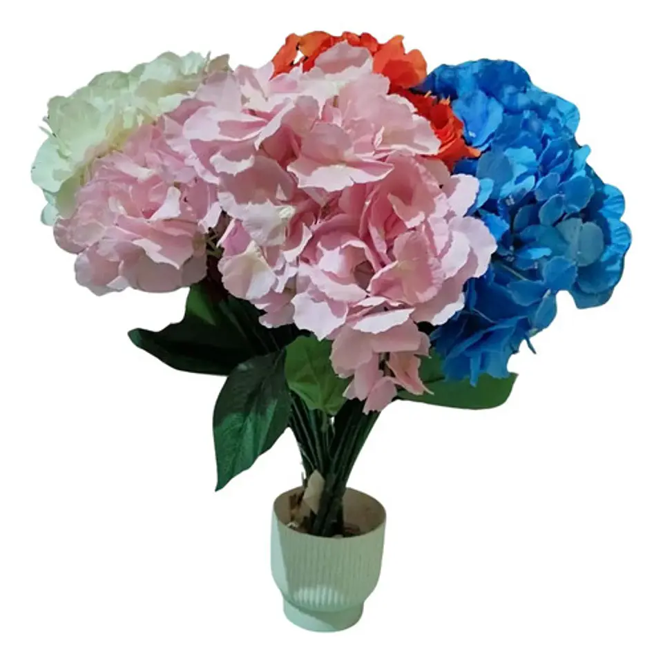 Hortensias Artificiales Premium Para Hogar Y Oficina 3