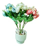 Arreglo Floral Artificial De Peonías Y Ranúnculos X5 - Miniatura 3