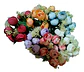 Arreglo Floral Artificial De Peonías Y Ranúnculos X5 - Miniatura 6