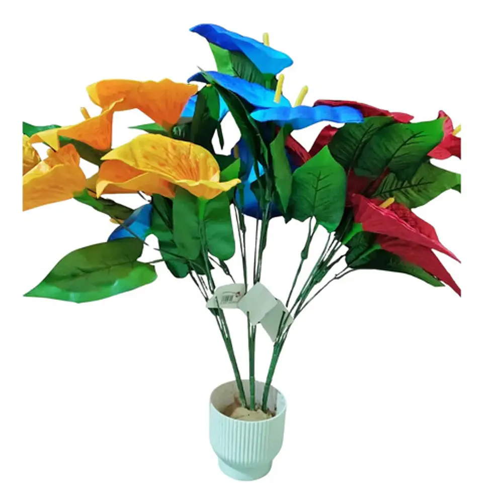 Arreglo Floral Anturios Artificiales Decorativo Premium 2