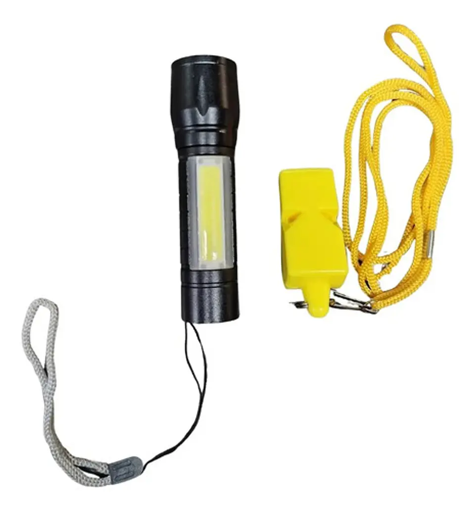 Kit De Linterna Led Con Silbato De Emergencia Para Camping 1