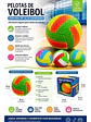 Pelota De Voleibol En Espuma Alta Densidad Multicolor - Miniatura 4
