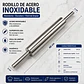 Rodillo Acero Inoxidable 48 Cm Repostería Cocina Profesional - Miniatura 2