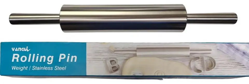 Rodillo Acero Inoxidable 48 Cm Repostería Cocina Profesional 5