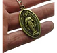 Llavero Virgen Milagrosa Medalla Religiosa Protección Verde/bronce - Miniatura 5