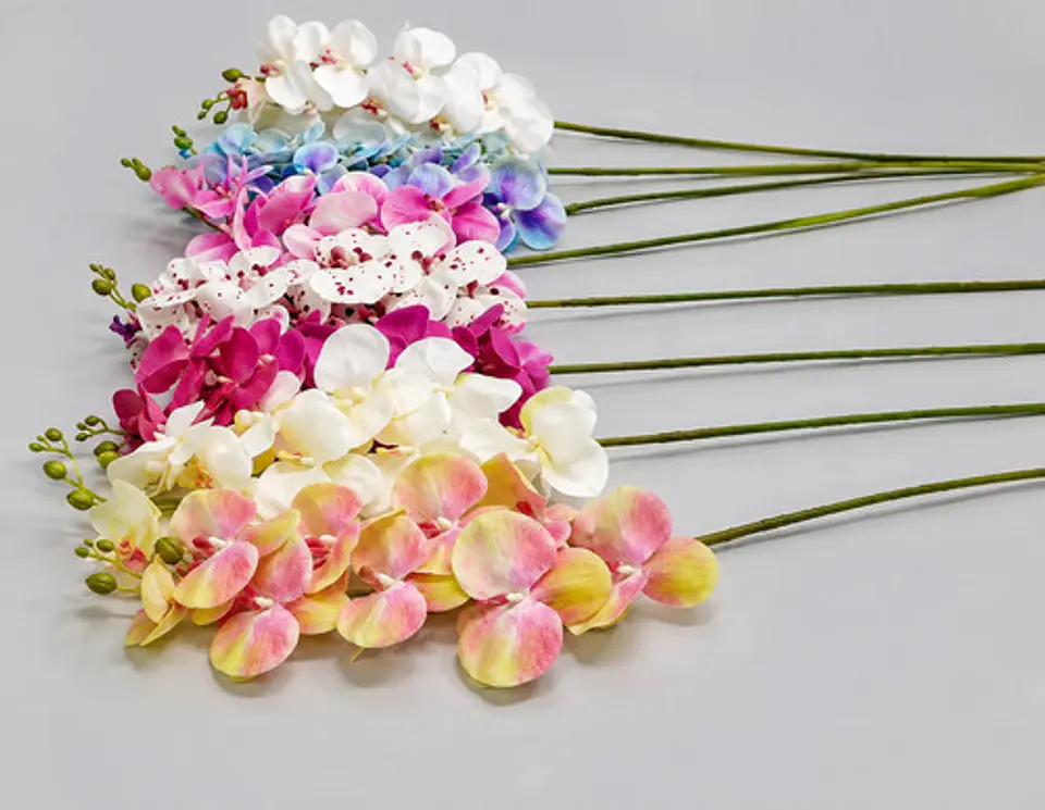 Orquídea Decorativa Artificial Premium Para Arreglos Flor 1