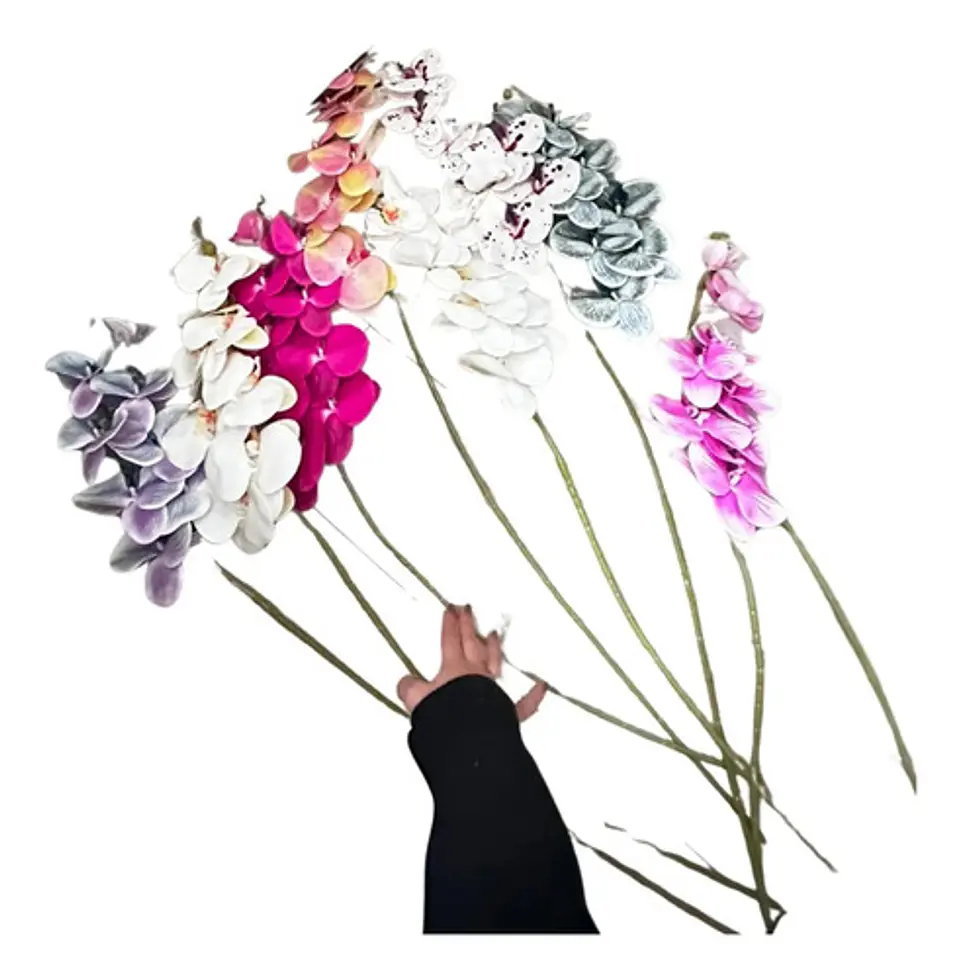 Orquídea Decorativa Artificial Premium Para Arreglos Flor 4