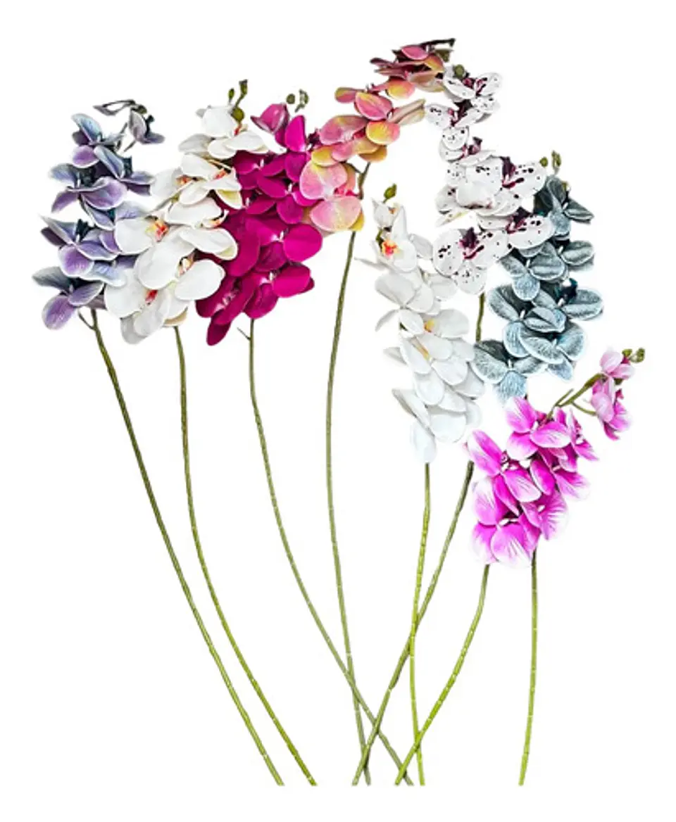 Orquídea Decorativa Artificial Premium Para Arreglos Flor 5