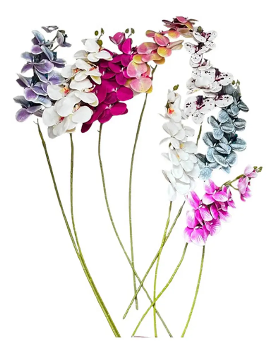 Orquídea Decorativa Artificial Premium Para Arreglos Flor 6