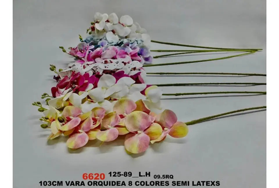 Orquídea Decorativa Artificial Premium Para Arreglos Flor 9